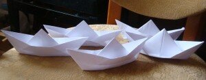 Кораблики оригами