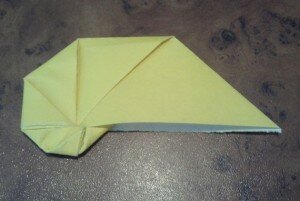 Оригами ракушка: фотоинструкция
