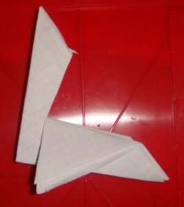 Оригами заяц из бумаги