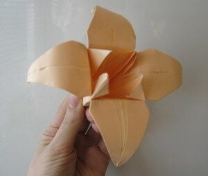 Оригами цветы лилия: шаг 29