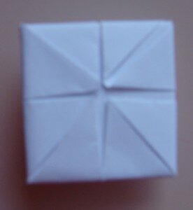 Оригами птица вороненок - шаг 5