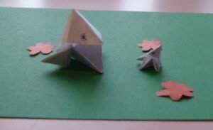 Оригами птицы - воронята