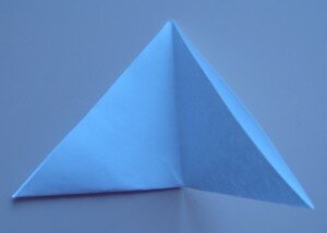 Оригами птица ворона - шаг 1