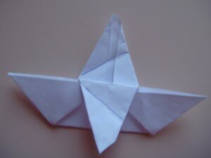 Оригами птица ворона - шаг 7