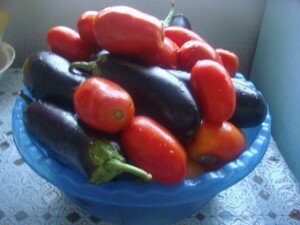 Овощи для салата из баклажан "Десяточка"