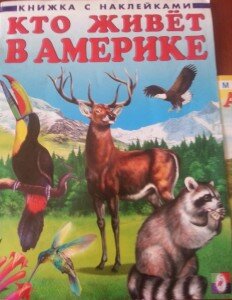 книги о животных с наклейками