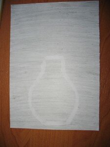 Рисунок вазы карандашом - шаг 2