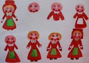 "Красная шапочка" - рисунок Кати Яровой, 9 лет