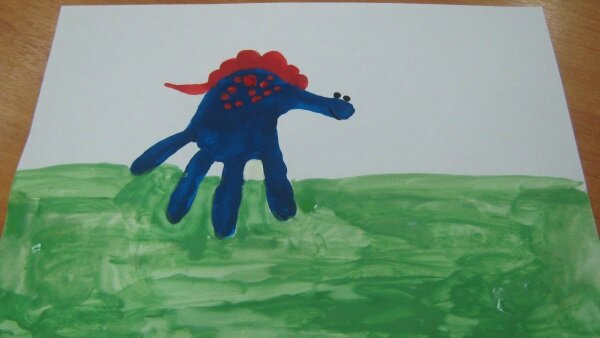 Как рисовать динозавра