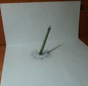 3D Art: карандаш. Автор рисунка - Владислав Донец, 15 лет