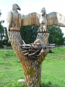 Скульптура "Орлиное гнездо", Горный Алтай