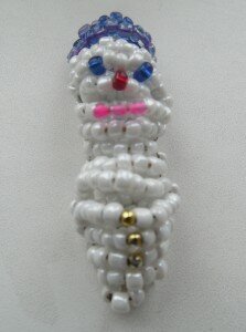 Снеговик из бисера №2