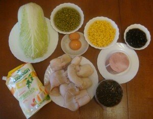 Рецепт салата из кальмаров