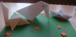 Оригами "Животные на лесной полянке"