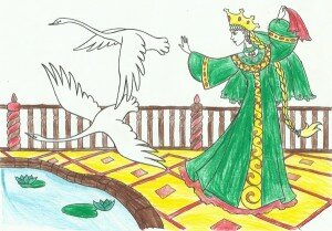 Рисунок Златы "Царевна" (11 лет)