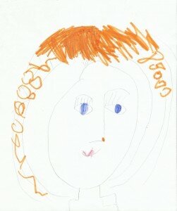 Рисунок мамы - Олеся 4 года