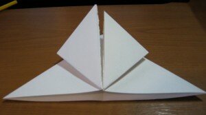 Оригами тюльпан: шаг 5