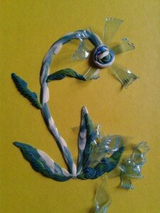 Цветок из пластилина - шаг 6