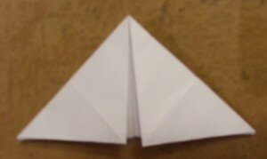 Оригами птица вороненок - шаг 6