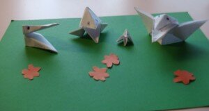 оригами птицы вороны