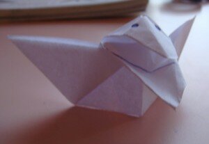 Оригами птица ворона - шаг 10