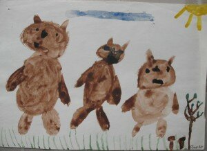 рисунок три медведя