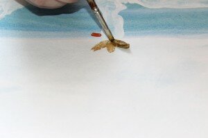 рисунок лебеди - шаг 7